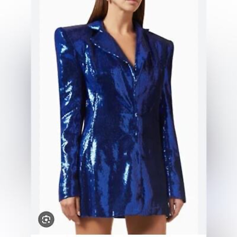 Bronx and Banco Zizi Blazer Mini Dress in Indigo Sequin
